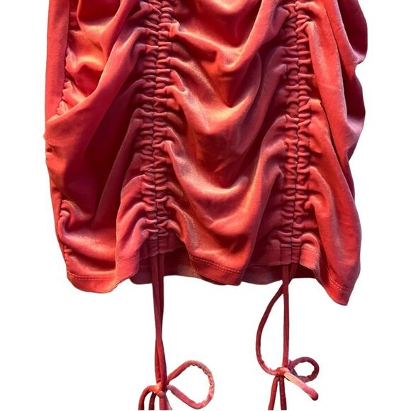 😊 3/$30 Y2K Style Bodycon 2000s Style Size S NWT Wild Fable Pink Velvet Dress - Picture 7 of 13